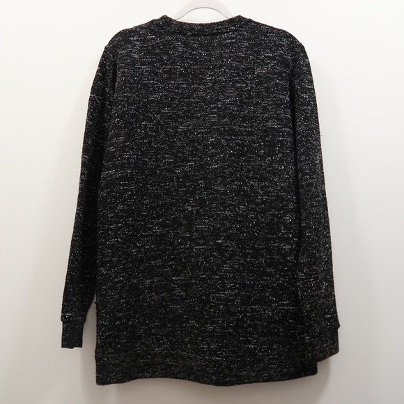 SAMSOE & SAMSOE Marled Black Knit Crewneck Sweater - Picture 7 of 8
